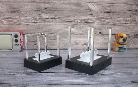 Electric LED Newton's Cradle balls